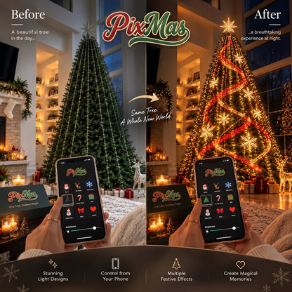 PixMas™ Smart Animated Christmas Tree Lights