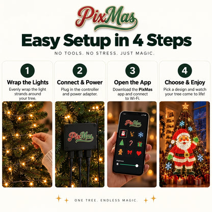 PixMas™ Smart Animated Christmas Tree Lights